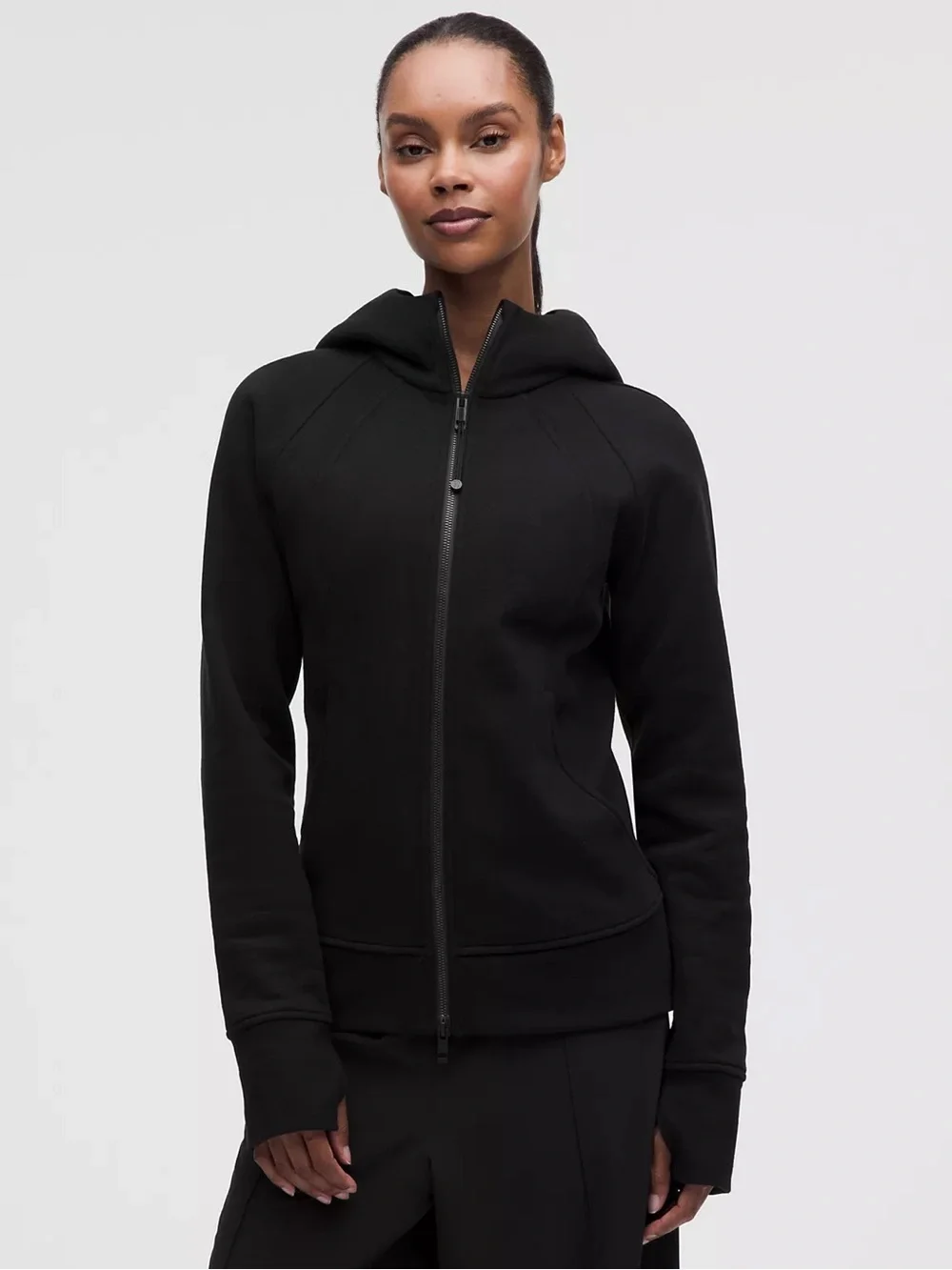 Lululemon Black Scuba Full-Zip Hoodie Jacket - sz 6